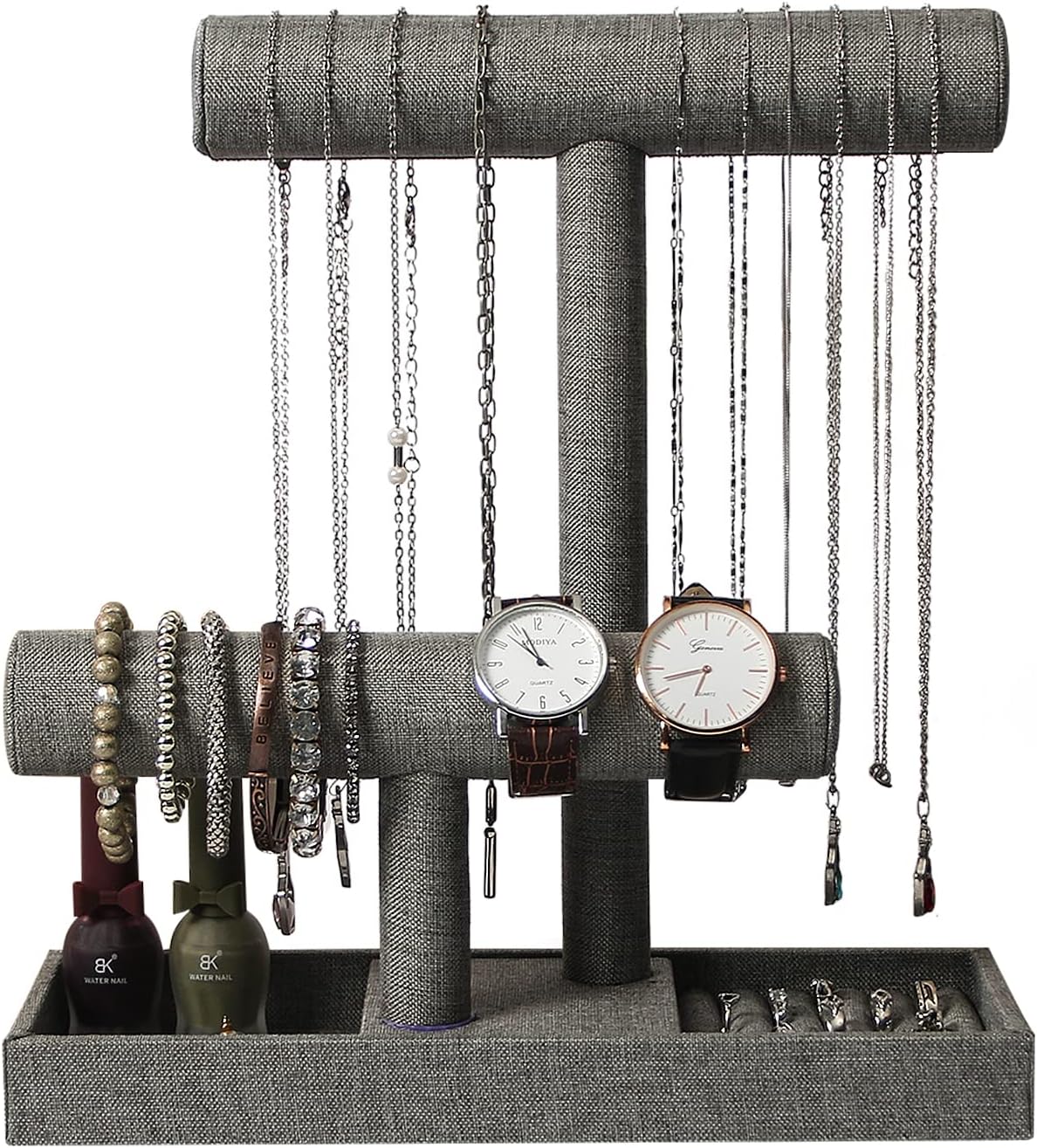Coward 2 Tier Necklace Bracelet Holder Organizer