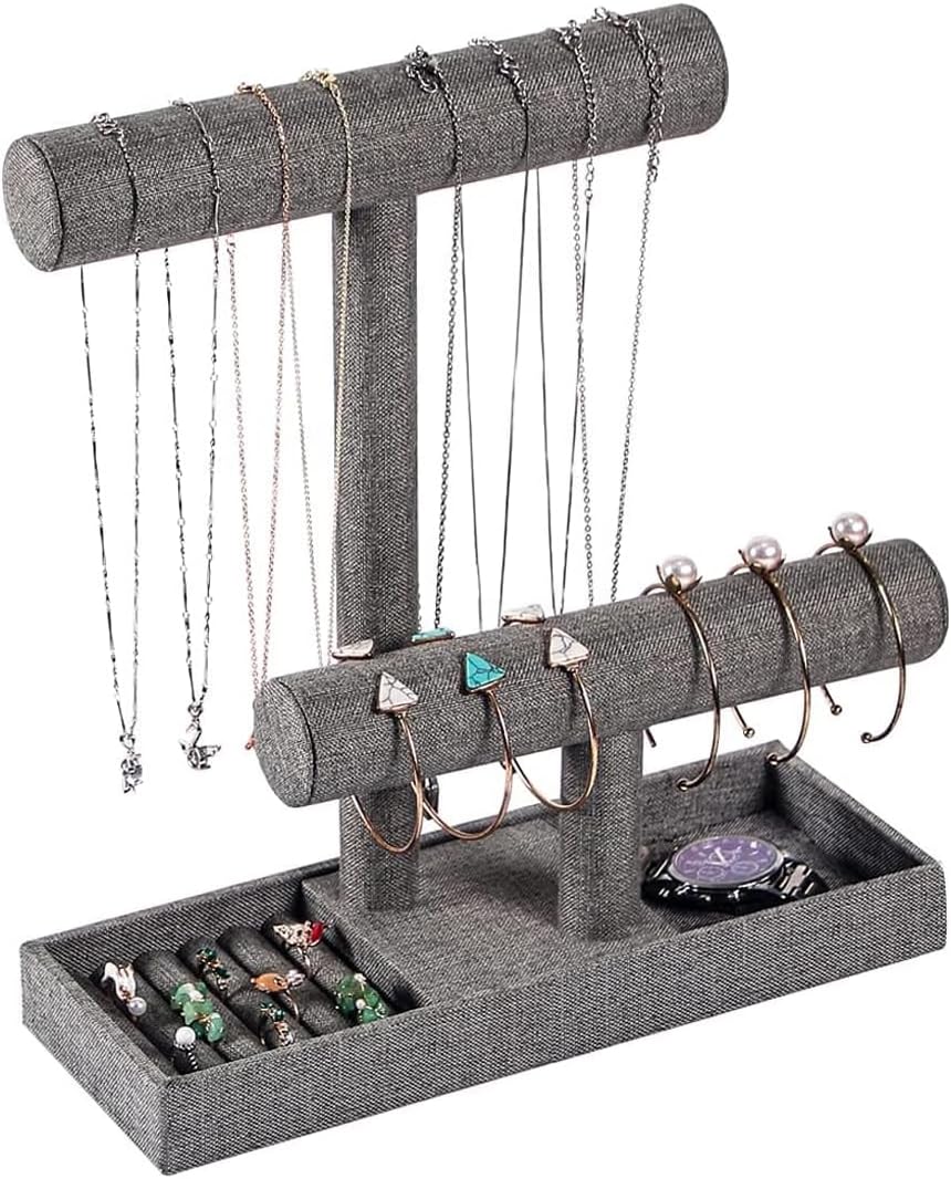 Coward 2 Tier Necklace Bracelet Holder Organizer