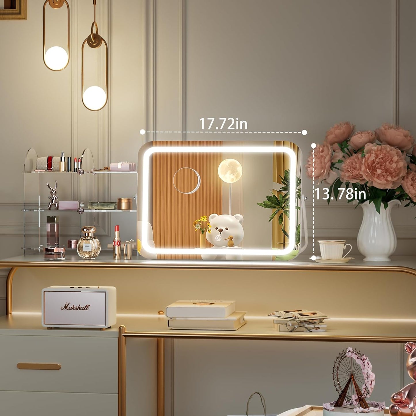 Makeup Mirror with Bluetooth Speaker
