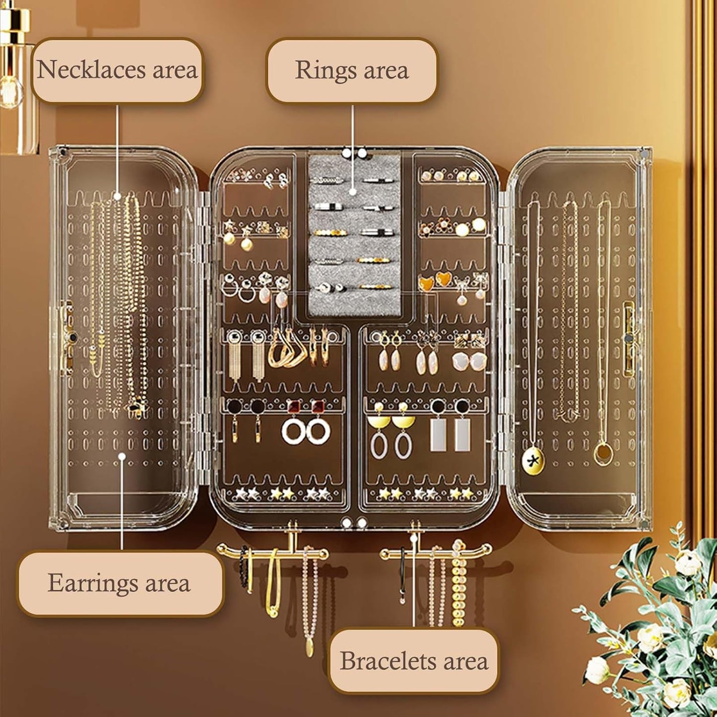 Wall Mounted Jewelry Organizer